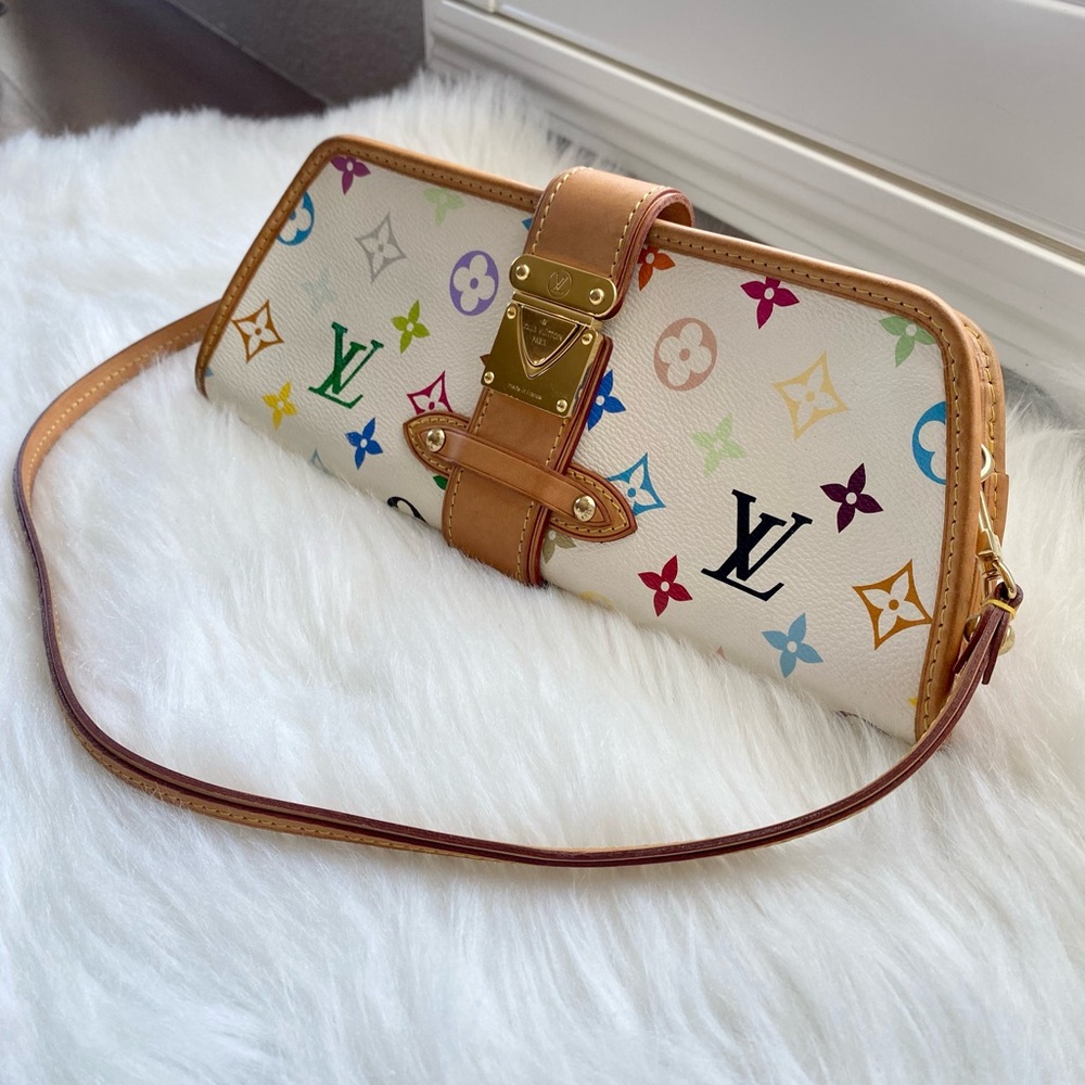 ❤️ SOLD‼️ Louis Vuitton Shirley Monogram White Multicolor - Picture 13 of 17
